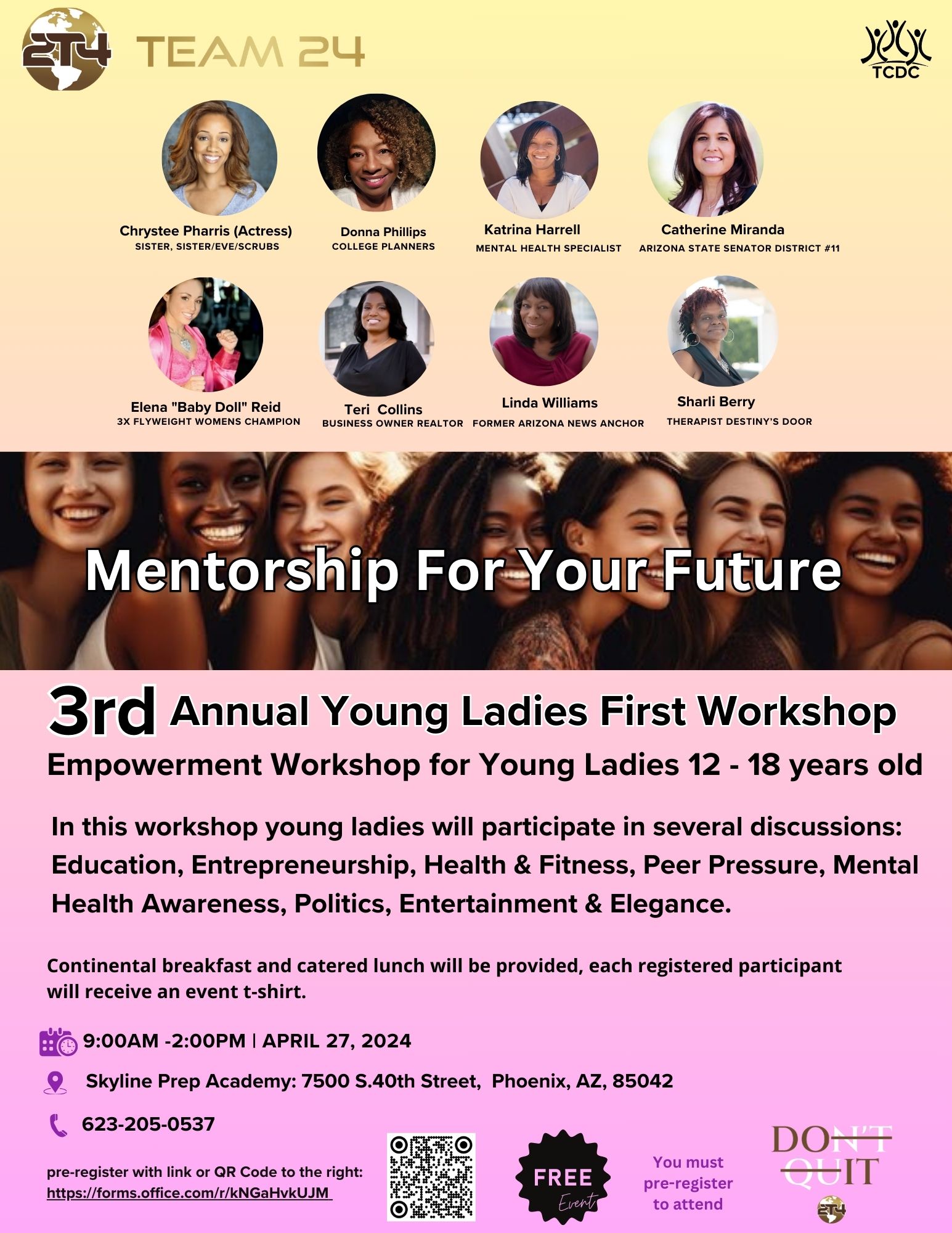 3rd Annual Ladies First Work Shop